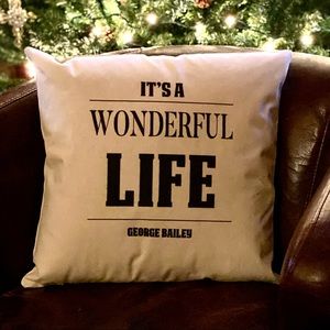 “It’s a Wonderful Life” Throw Pillow